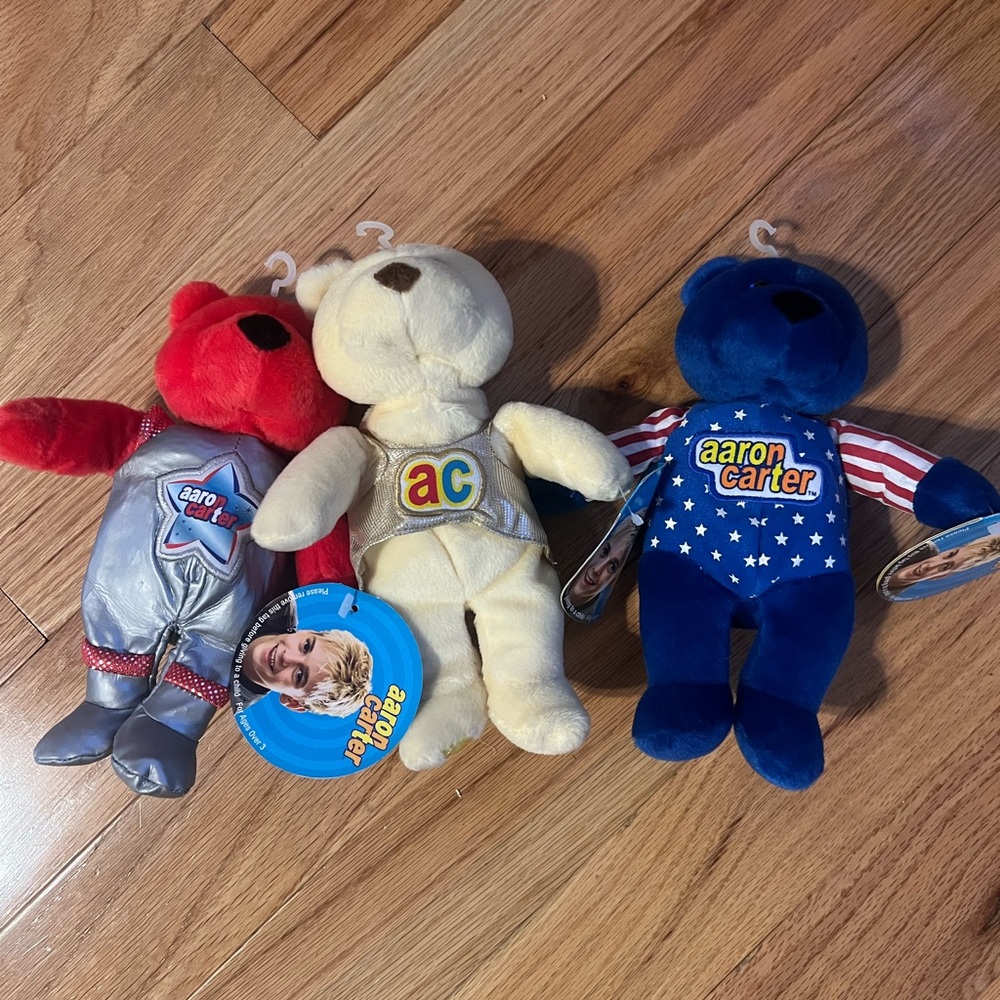 Set of 3 Aaron Carter bears